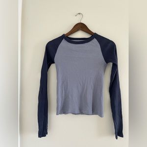 Brandy Melville baseball long sleeve tee